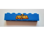 Brick 1 x 6 with 'CRUSHER' Pattern (Sticker) - Set 60180