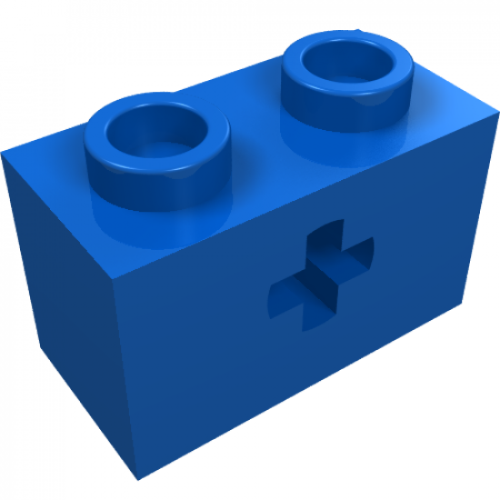 Technic, Brick 1 x 2 with Axle Hole (+ Shape) and Inside Side Supports