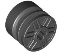 Wheel 18mm D. x 14mm with Axle Hole, Fake Bolts and Shallow Spokes