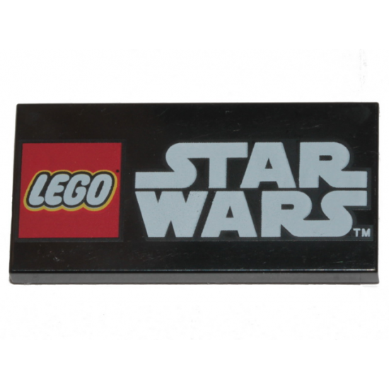 Tile 2 x 4 with LEGO Star Wars Logo Pattern