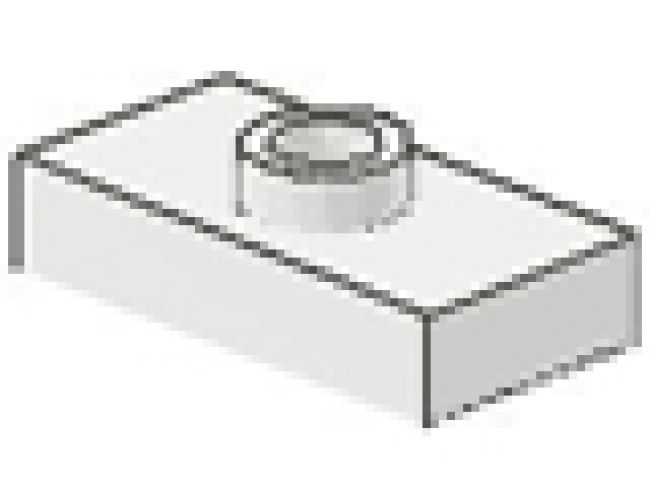 Plate, Modified 1 x 2 with 1 Stud, Jumper (Undetermined Bottom Type)