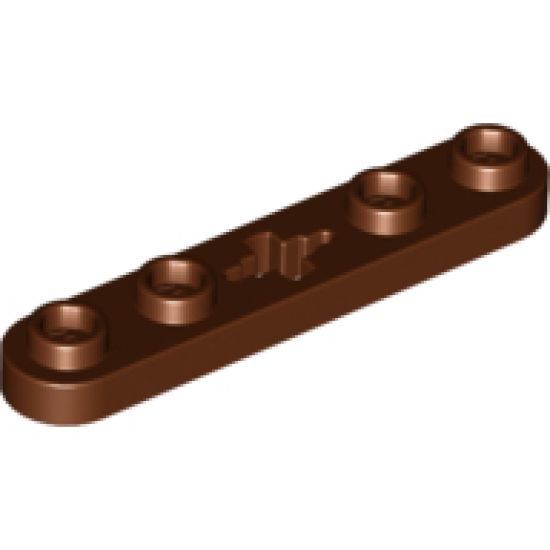 Technic, Plate 1 x 5 with Smooth Ends, 4 Studs and Center Axle Hole