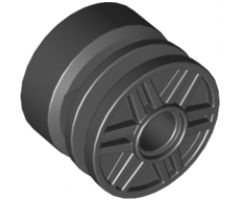 Wheel 18mm D. x 14mm with Pin Hole, Fake Bolts and Shallow Spokes