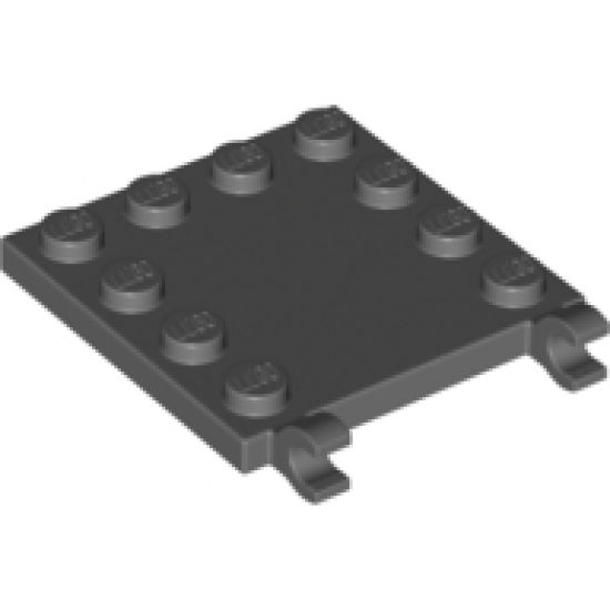 Tile, Modified 4 x 4 with Studs on Edge and 2 Open O Clips