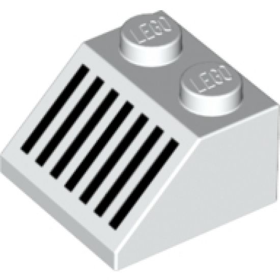 Slope 45 2 x 2 with Black Grille Pattern