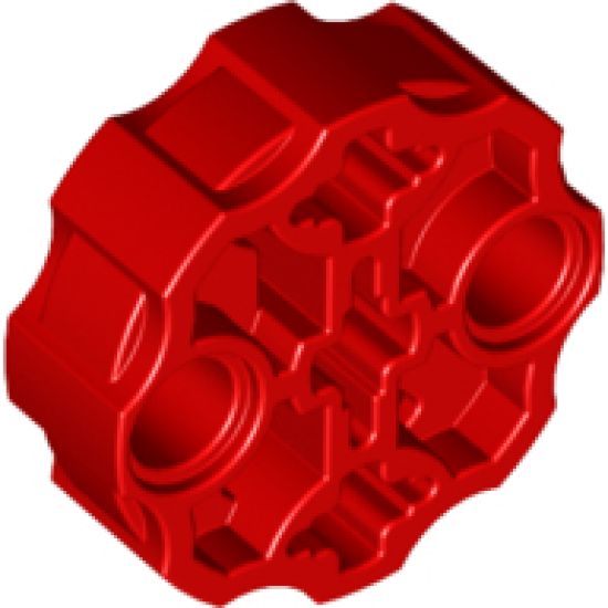 Technic, Connector Axle Block Round with 2 Pin Holes and 3 Axle Holes (Hero Factory Weapon Barrel)