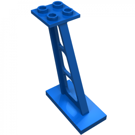 Support 2 x 4 x 5 Stanchion Inclined, 5mm Wide Posts