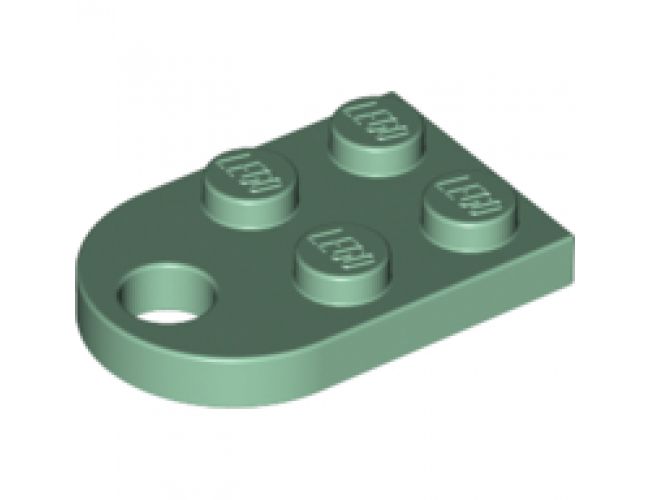 Plate, Modified 3 x 2 with Hole