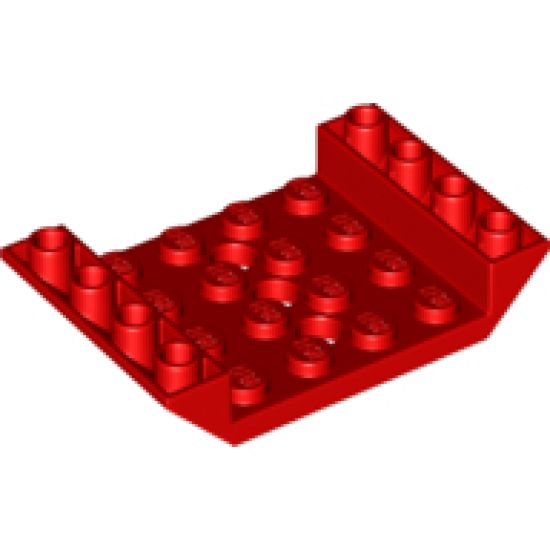 Slope, Inverted 45 6 x 4 Double with 4 x 4 Cutout and 3 Holes