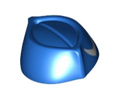 Minifigure, Headgear Cap, Butcher / Food Service with White Boomerang Pattern