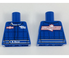 Torso Racing Jacket with 'RR' and 'Clutch Drive' Logos Pattern