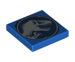 Tile 2 x 2 with Jurassic World Logo Pattern 2