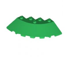 Brick, Round Corner 6 x 6 with Slope 33 Edge, Facet Cutout