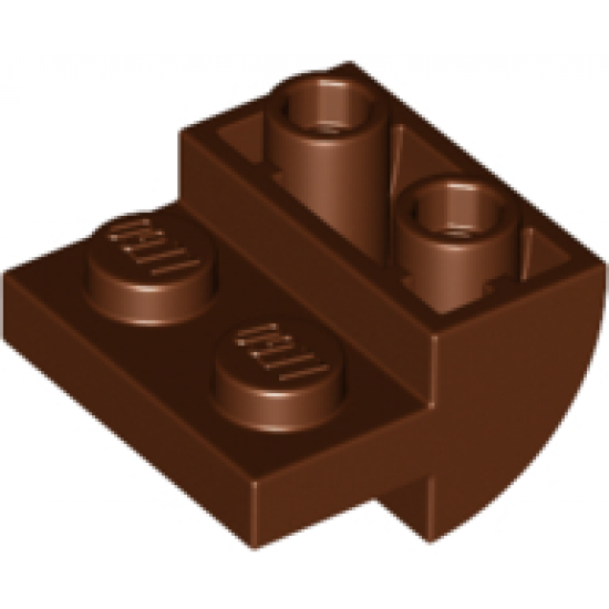 Slope, Curved 2 x 2 x 1 Inverted with 2 Recessed Studs