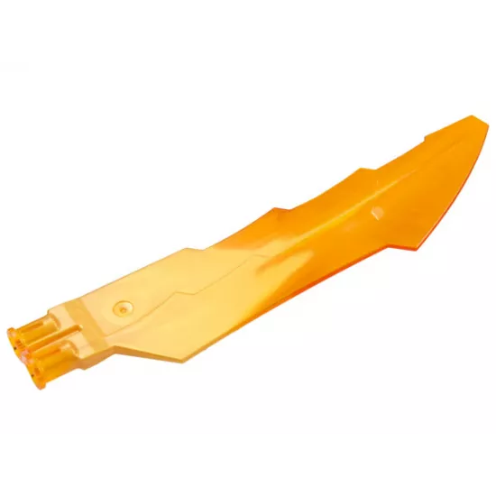 Propeller 1 Blade 14L with 2 Axle Holes and Jagged Edges (Sword Blade) with Marbled Pearl Gold Pattern