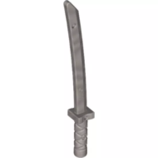 Minifigure, Weapon Sword, Shamshir/Katana (Square Guard) with Capped Pommel and Holes in Crossguard and Blade