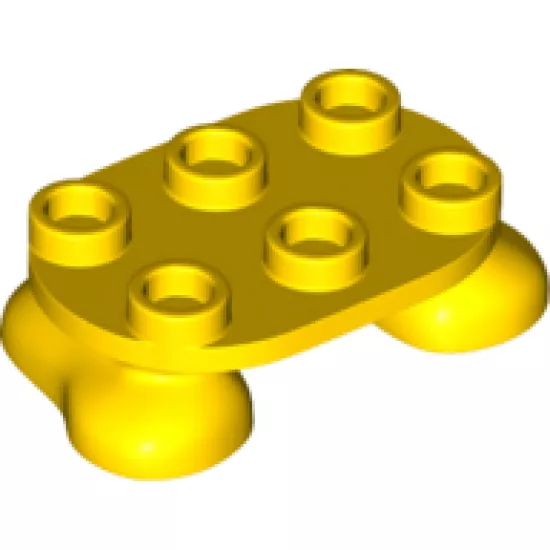 Legs with Plate Round 2 x 3
