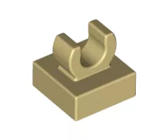 Tile, Modified 1 x 1 with Open O Clip