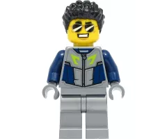 Duke DeTain - Stuntz Driver, Flat Silver Race Suit