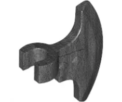 Minifigure, Weapon Axe Head with Clip