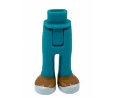 Mini Doll Hips and Trousers with Back Pockets with Medium Nougat Feet and White Shoes Pattern - Thick Hinge
