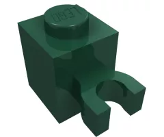 Brick, Modified 1 x 1 with Open U Clip (Vertical Grip) - Solid Stud