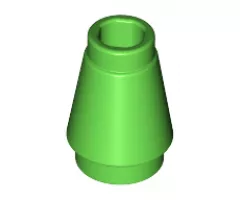 Cone 1 x 1 with Top Groove