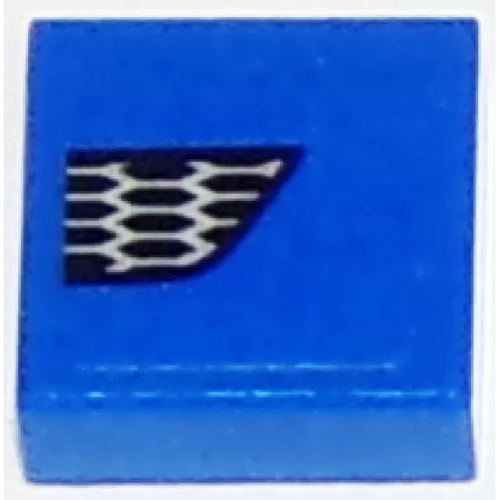 Tile 1 x 1 with Ford Mustang Lower Grille Honeycomb Pattern Model Left Side (Sticker) - Set 75871
