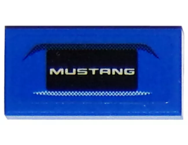 Tile 1 x 2 with Ford Mustang Rear Bumper Pattern (Sticker) - Set 75871