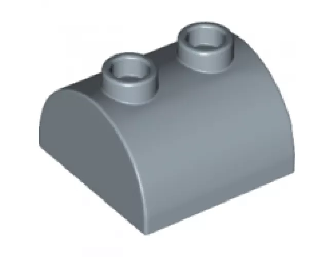 Slope, Curved 2 x 2 x 1 Double with Two Studs