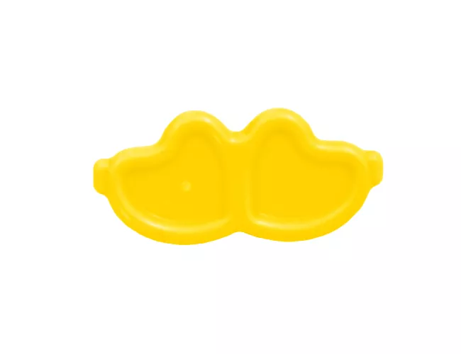 Minifigure, Utensil Trolls Glasses, Angled Hearts with Pin