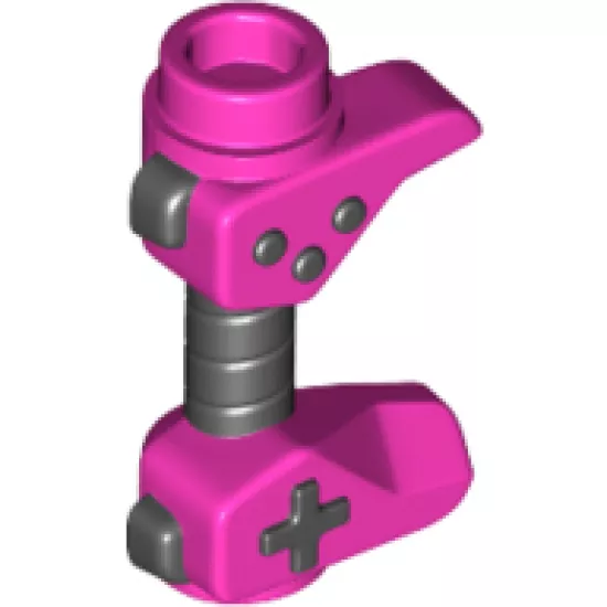 Minifigure, Utensil Game Controller, Holes on Sides for Bar with Black Buttons and Center Handle Pattern