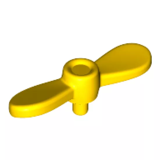 Minifigure, Headgear Accessory Propeller 2 Blade Twisted Tiny with Pin Attachment