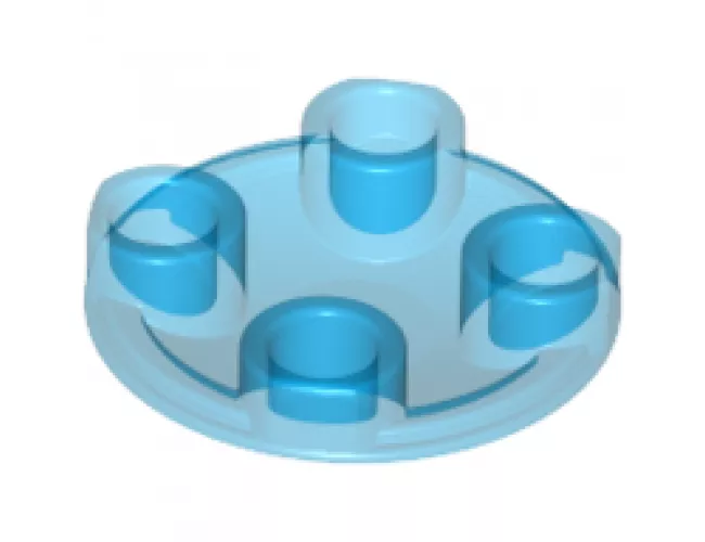 Plate, Round 2 x 2 with Rounded Bottom (Boat Stud)