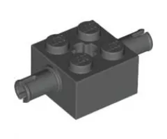 Brick, Modified 2 x 2 with Pins and Axle Hole