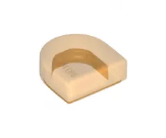 Tile, Round 1 x 1 Half Circle Extended (Stadium)