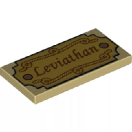 Tile 2 x 4 with 'Leviathan' Pattern