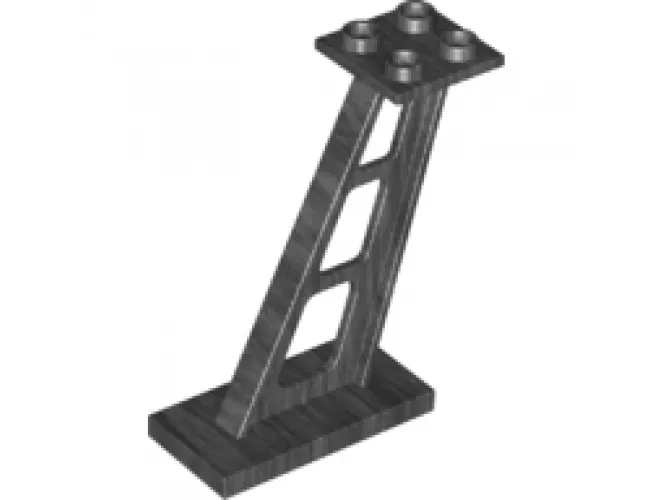 Support 2 x 4 x 5 Stanchion Inclined, 5mm Wide Posts