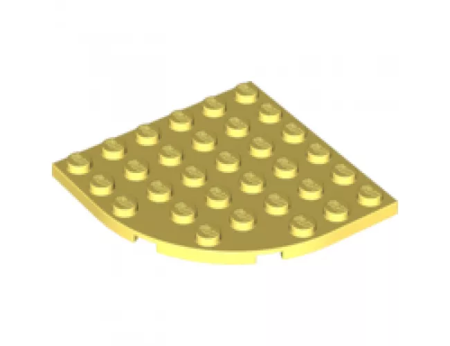 Plate, Round Corner 6 x 6