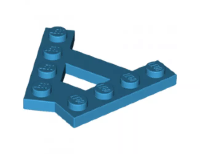 Wedge, Plate A-Shape with 2 Rows of 4 Studs