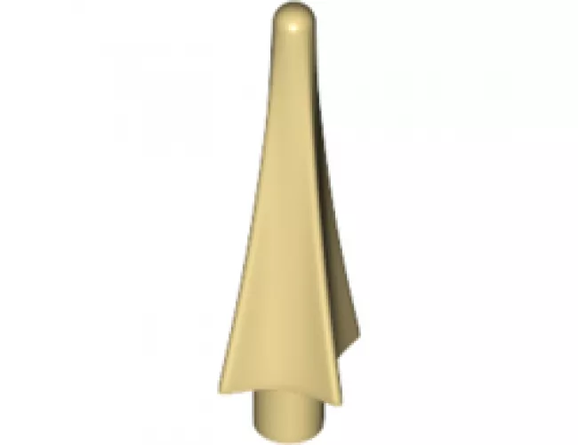 Minifigure, Weapon Spear Tip with Fins