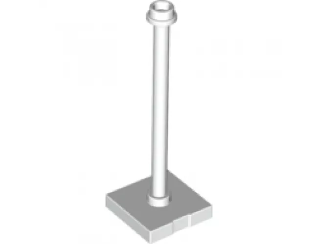 Support 2 x 2 x 5 Bar on Tile Base with Hollow Stud and Stop Ring