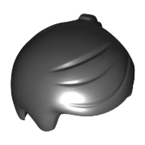 Minifigure, Hair Short with 2 Locks on Left Side
