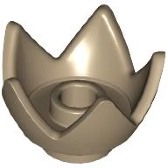 Minifigure, Headgear Crown with 5 Points, Open Center Stud