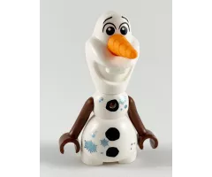 Olaf - Mini Doll Body, Metallic Light Blue Snowflakes