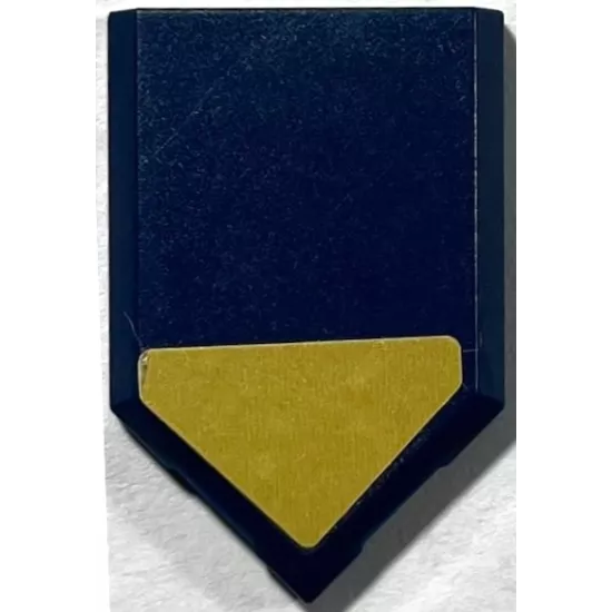 Tile, Modified 2 x 3 Pentagonal with Gold Pentagon Arrow Pattern (Sticker) - Set 72004