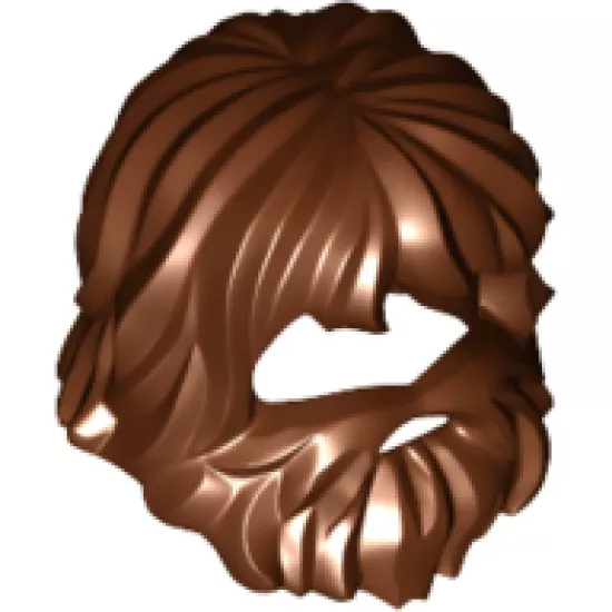 Minifigure, Hair Beard and Mouth Hole