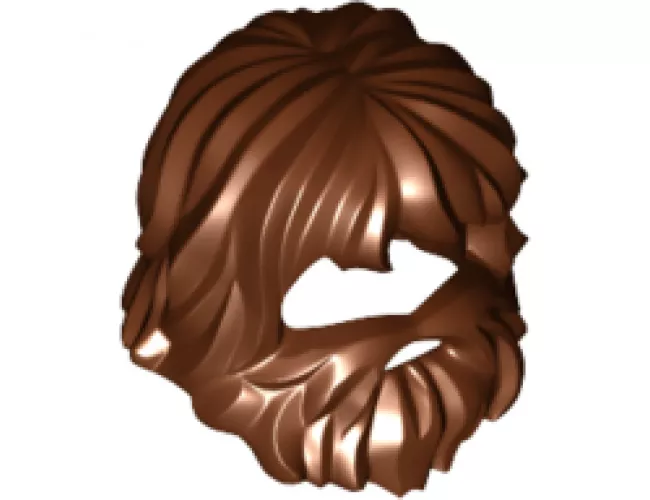 Minifigure, Hair Beard and Mouth Hole