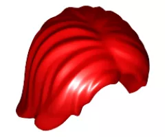 Minifigure, Hair Mid-Length Tousled with Center Part