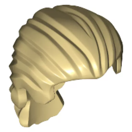 Minifigure, Hair Swept Back with Short Ponytail